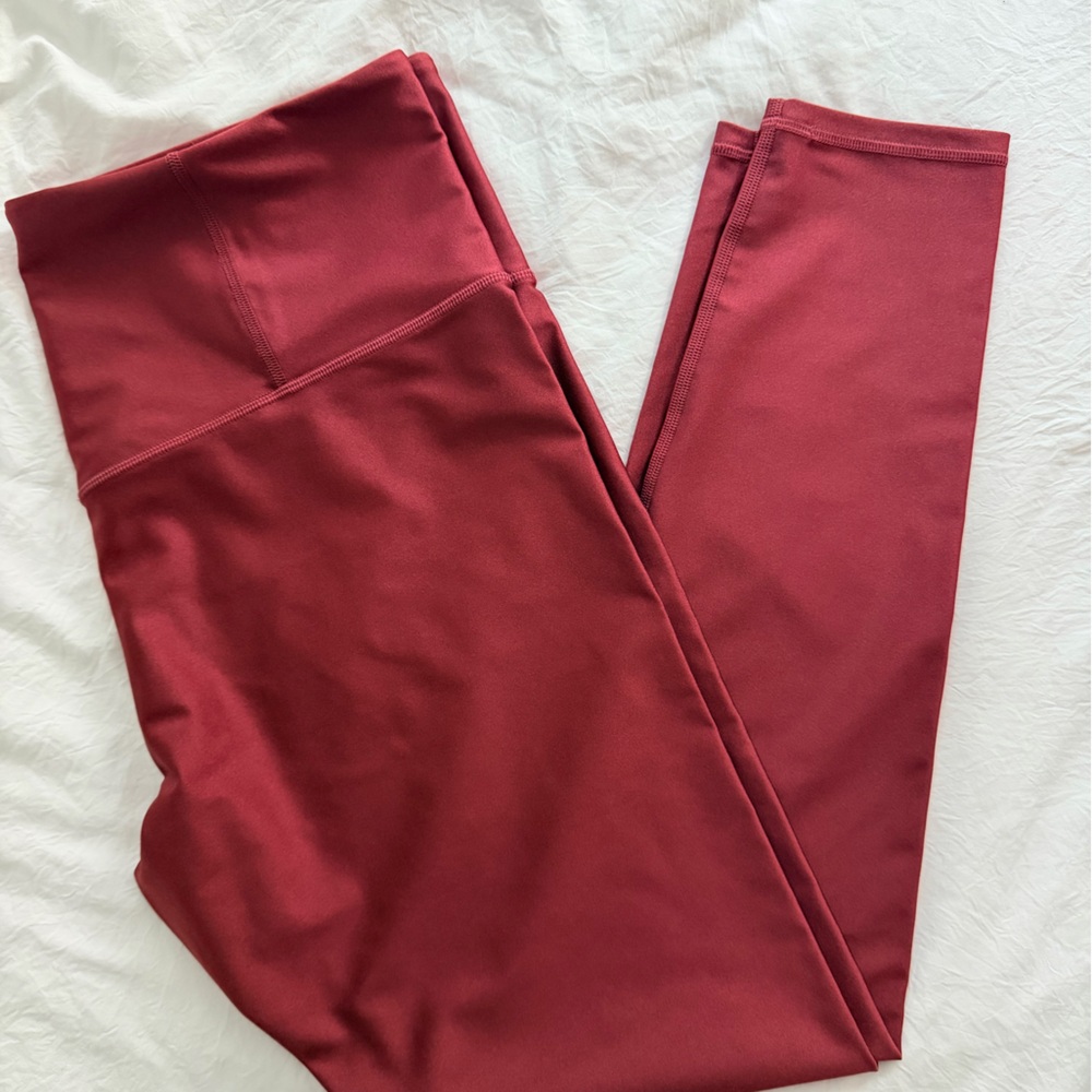 ATHLETA - NWOT - Garnet Shimmer Elation Leggings - Size XL